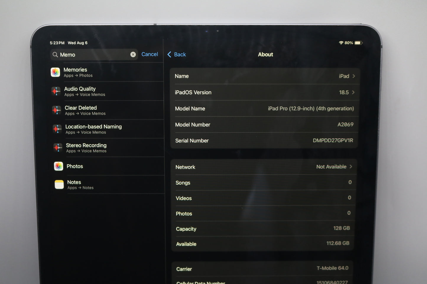 Apple iPad Pro 4th Generation A2069