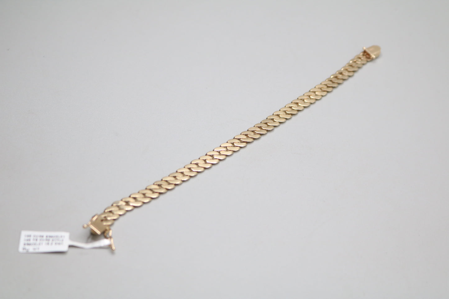 14K Yellow Gold Curb Bracelet (Size 20/ 7.87 Inches) (Local Pickup Only)