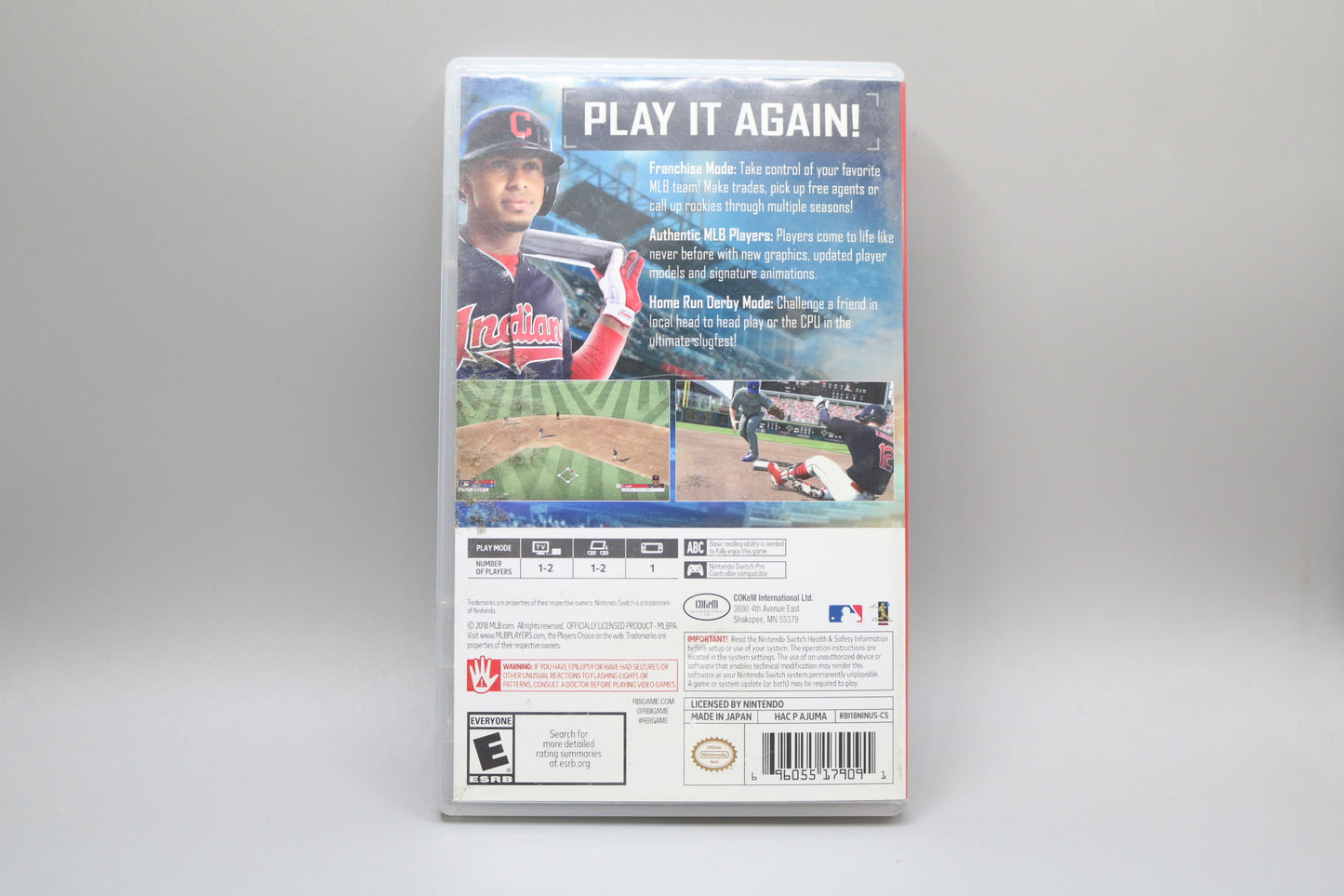 R.B.I. Baseball 18 2018 Nintendo Switch Video Game