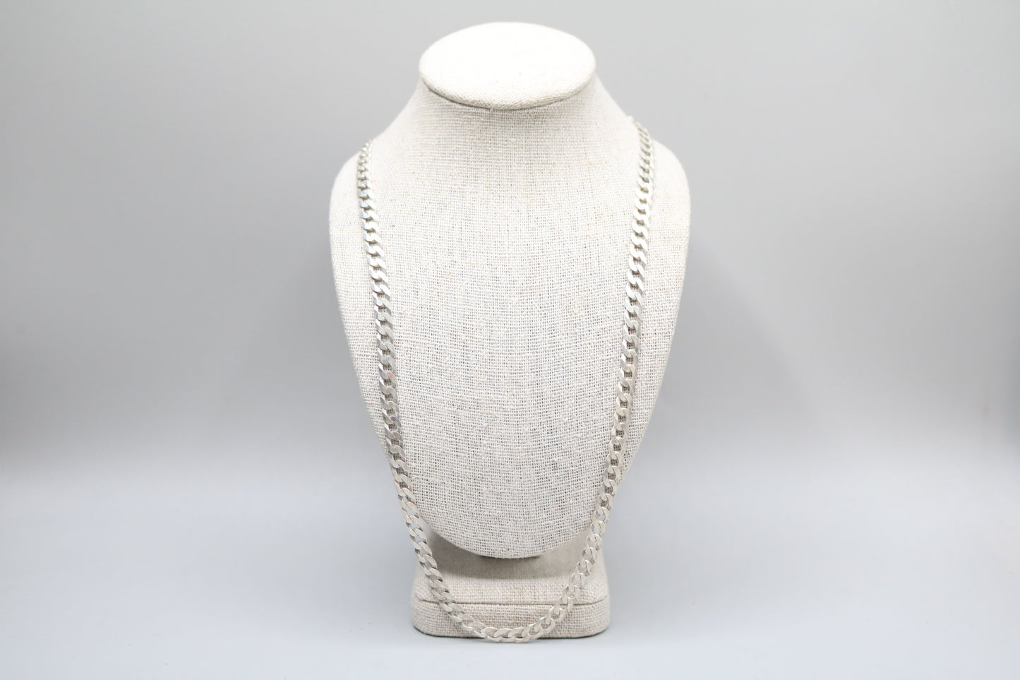 Sterling Silver Curb Chain (24 Inches)