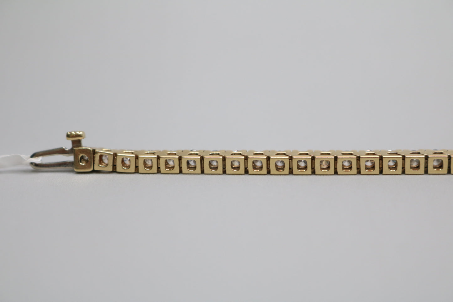 14K Yellow Gold Diamond Tennis Bracelet (3.75 CTW) (Local Purchase Only)