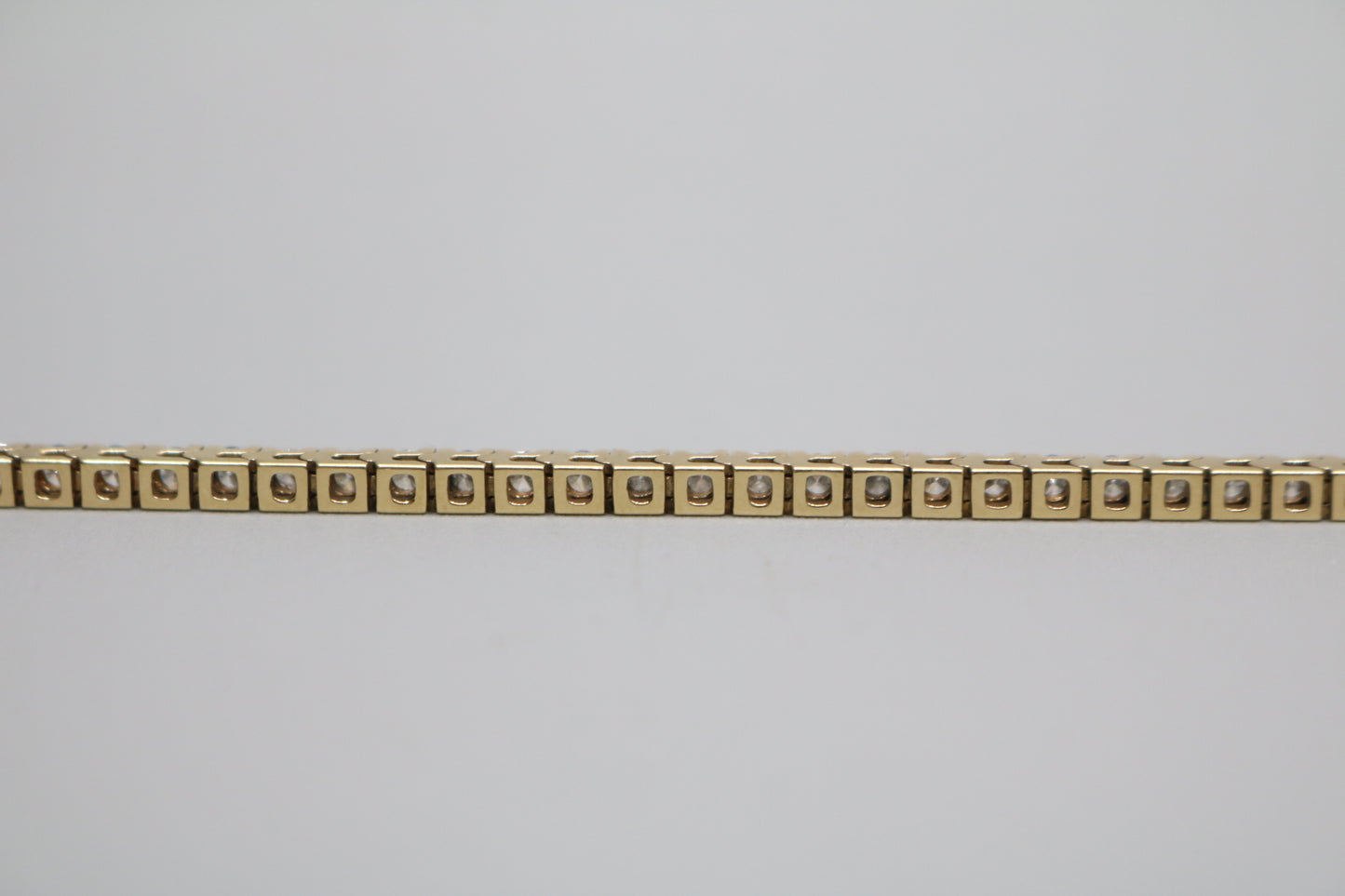 14K Yellow Gold Diamond Tennis Bracelet (3.75 CTW) (Local Purchase Only)