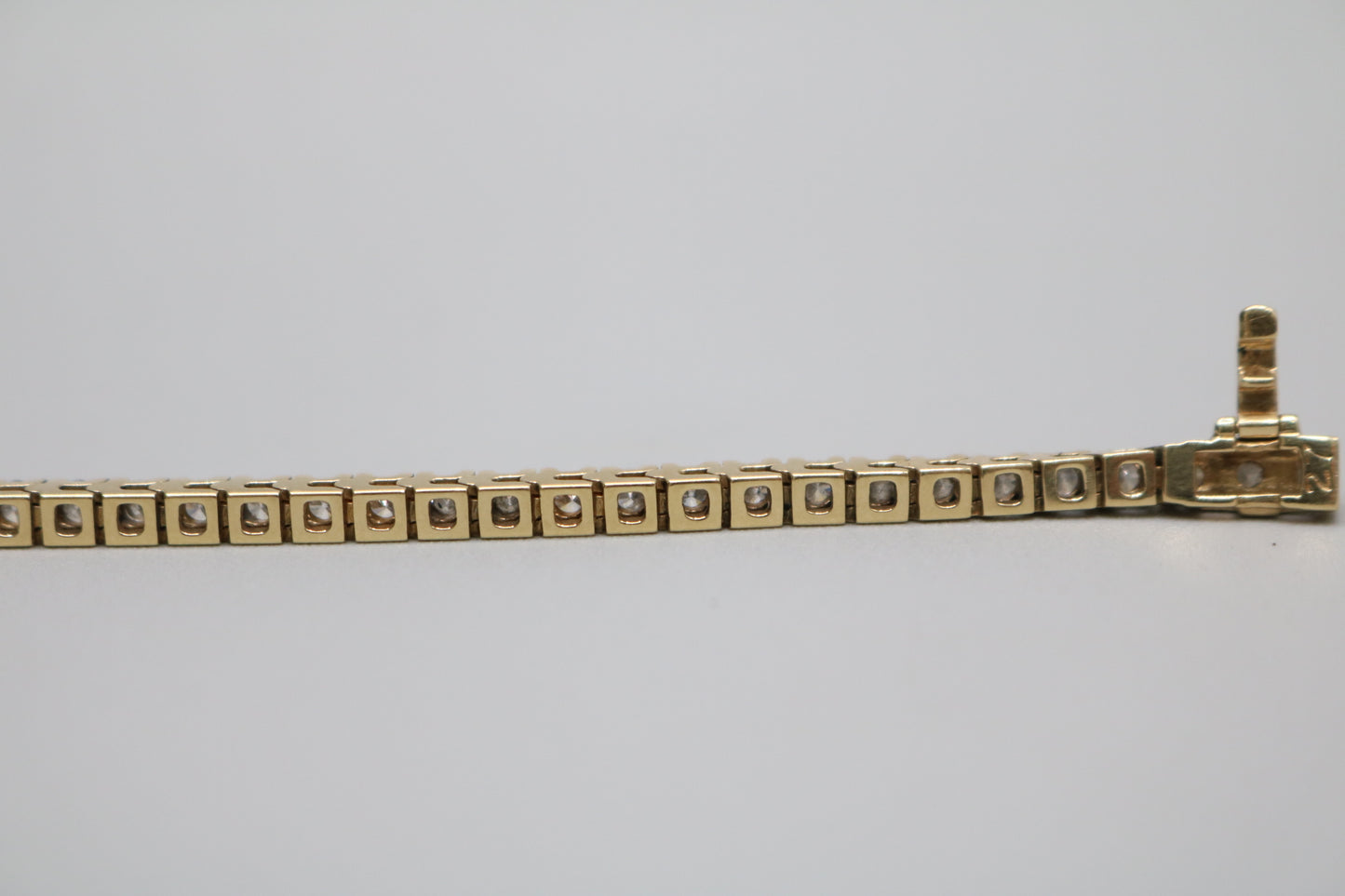 14K Yellow Gold Diamond Tennis Bracelet (3.75 CTW) (Local Purchase Only)