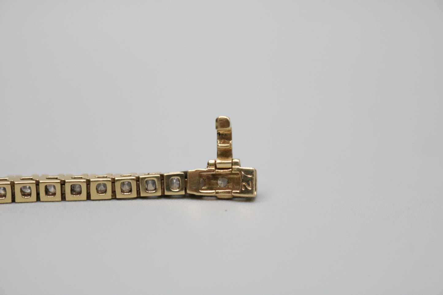 14K Yellow Gold Diamond Tennis Bracelet (3.75 CTW) (Local Purchase Only)