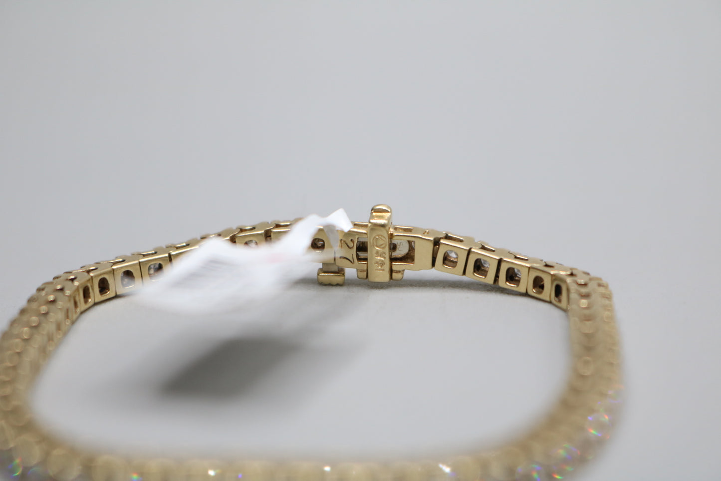 14K Yellow Gold Diamond Tennis Bracelet (3.75 CTW) (Local Purchase Only)