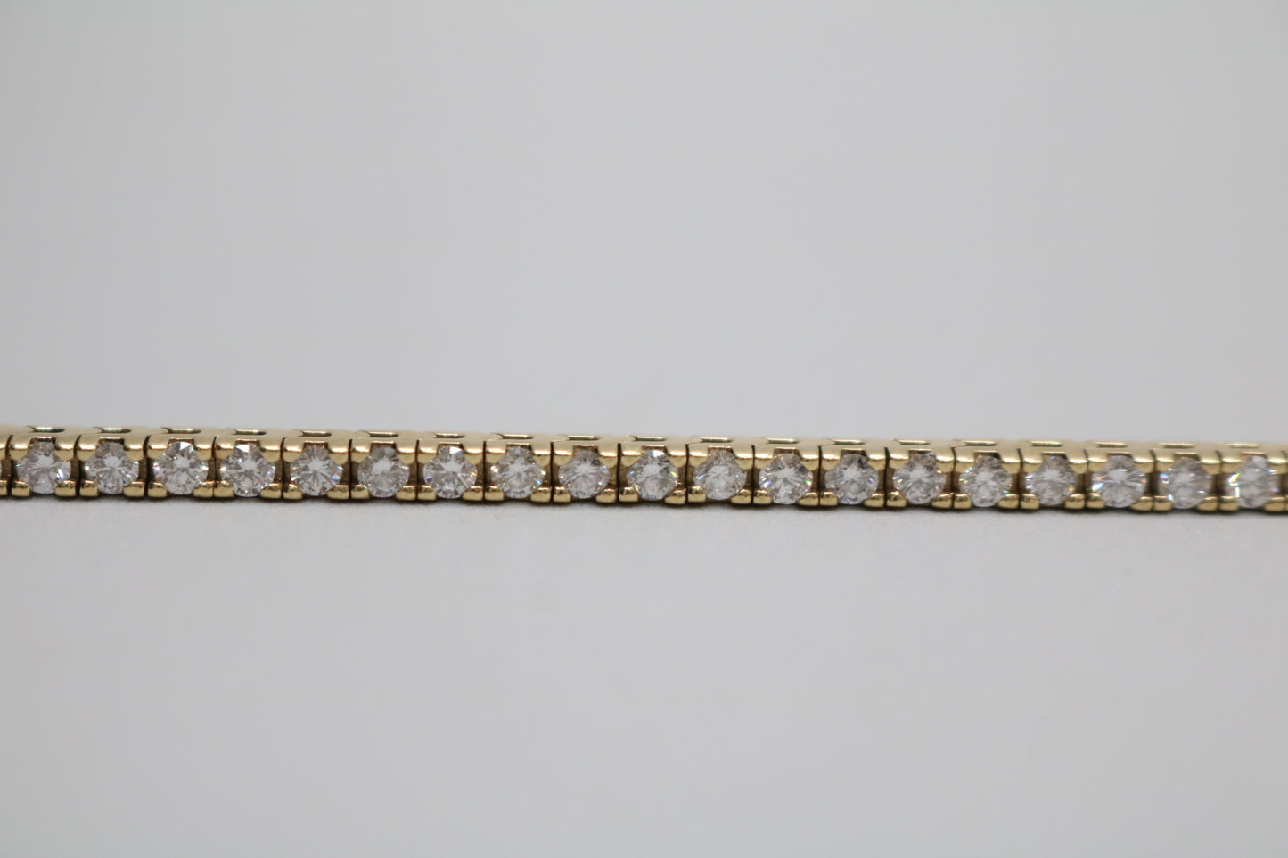 14K Yellow Gold Diamond Tennis Bracelet (3.75 CTW) (Local Purchase Only)