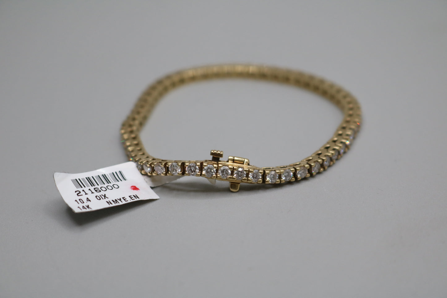 14K Yellow Gold Diamond Tennis Bracelet (3.75 CTW) (Local Purchase Only)