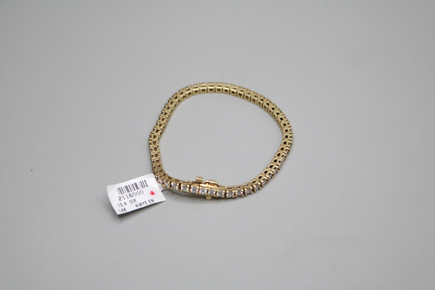14K Yellow Gold Diamond Tennis Bracelet (3.75 CTW) (Local Purchase Only)