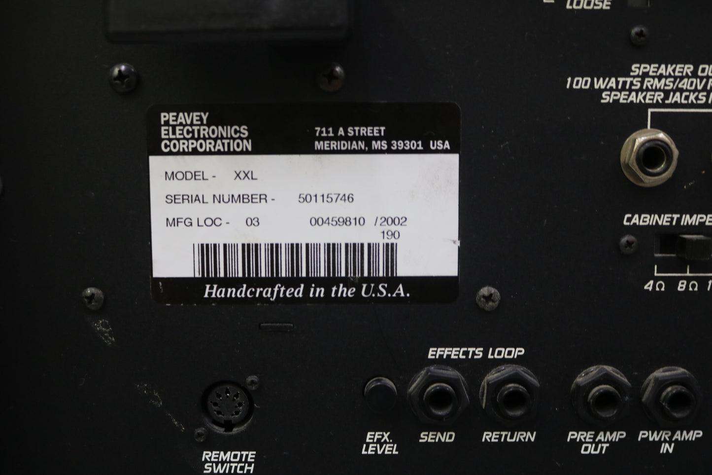 Peavey XXL Transtube Series Amplifier (Local Purchase Only)