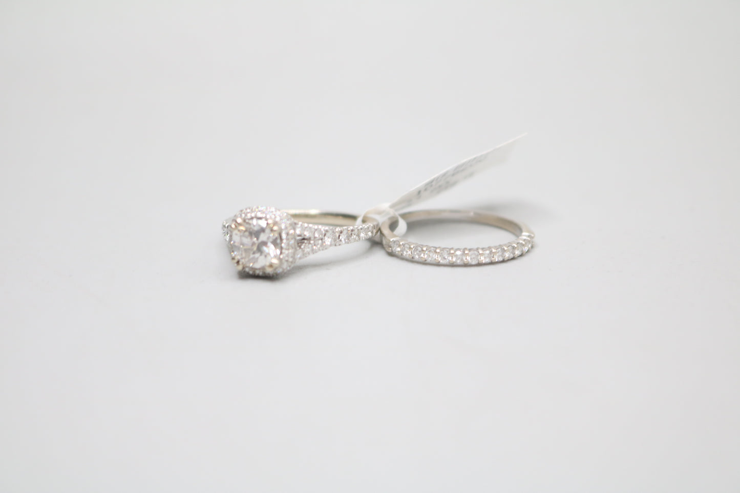 14K White Gold Lab Grown Diamond Engagement Ring Set (2.09 CTW) (Local Purchase Only)