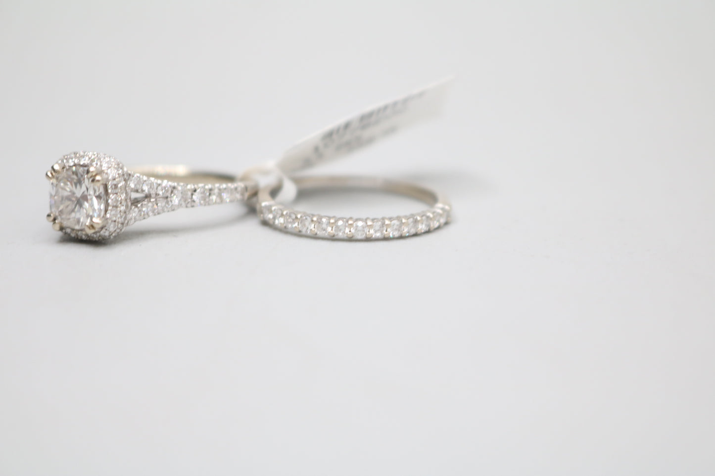 14K White Gold Lab Grown Diamond Engagement Ring Set (2.09 CTW) (Local Purchase Only)