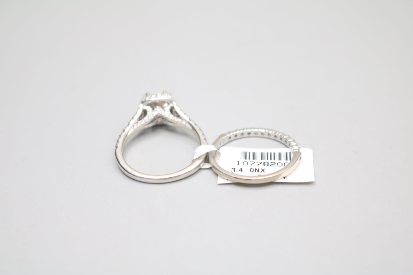 14K White Gold Lab Grown Diamond Engagement Ring Set (2.09 CTW) (Local Purchase Only)
