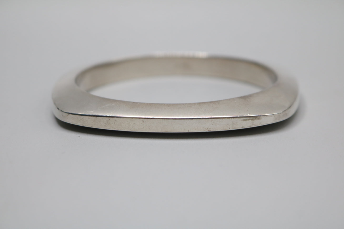 Sterling Silver Square Bangle (45.8 Grams)