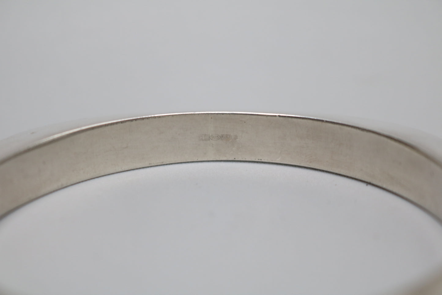 Sterling Silver Square Bangle (45.8 Grams)
