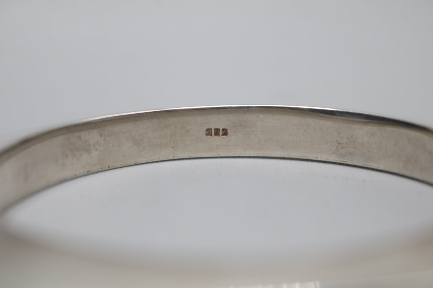 Sterling Silver Square Bangle (45.8 Grams)