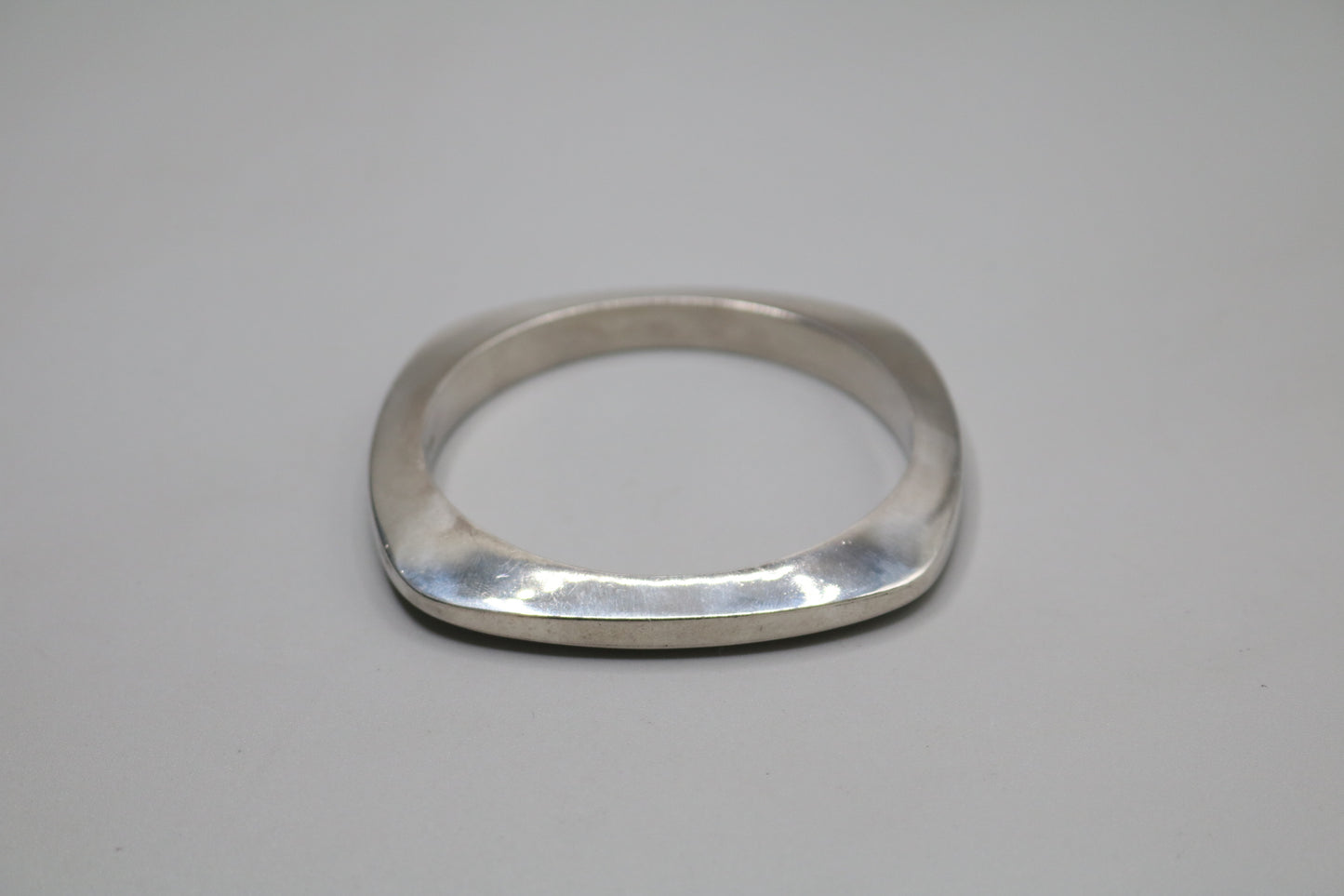 Sterling Silver Square Bangle (45.8 Grams)