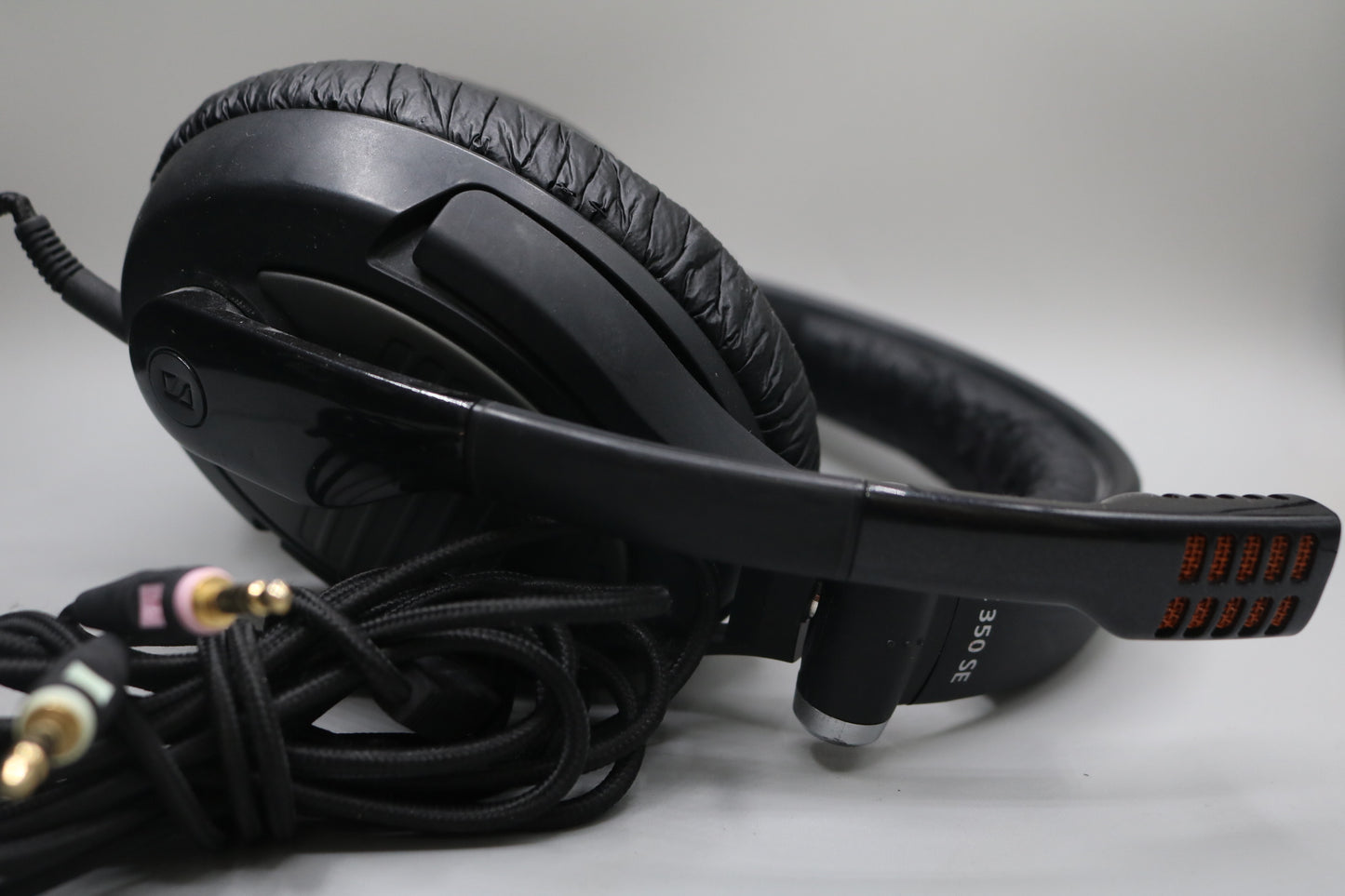 Sennheiser Gaming Headset PC 350 SE Noise Canceling Headphones Mic Case Adapter