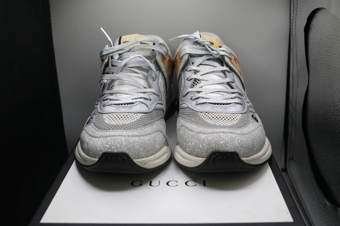 Gucci Ultrapace "Silver" 599058 HW910 8161 US Size 9