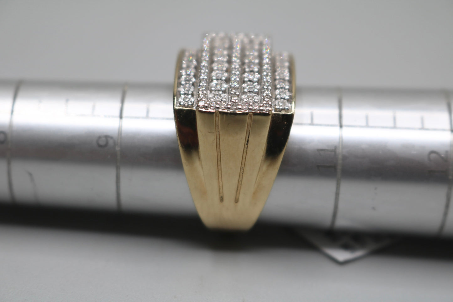 10K Yellow Gold Diamond Cluster Ring (Size 10) (Local pick-up only)