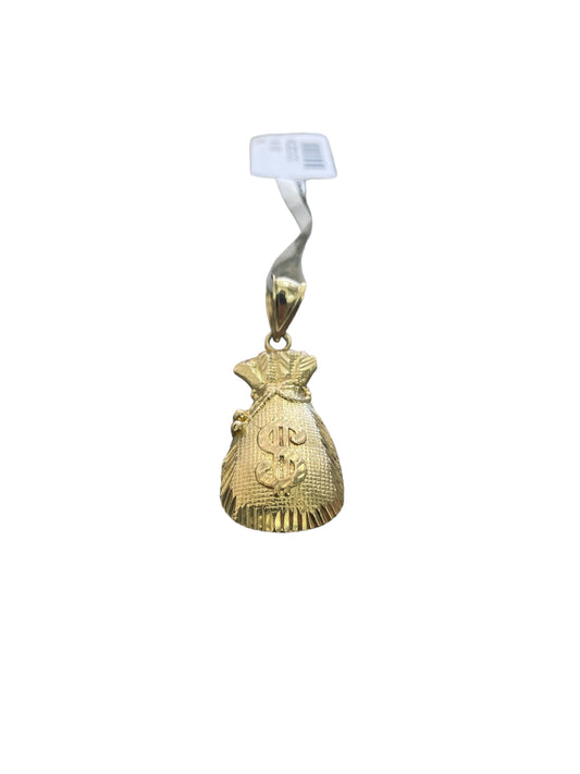 10K Yellow Gold Money Bag Charm (2.5 Grams)