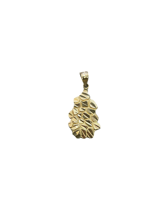 10K Yellow Gold Pine Cone Nugget Charm (2.0 Grams)