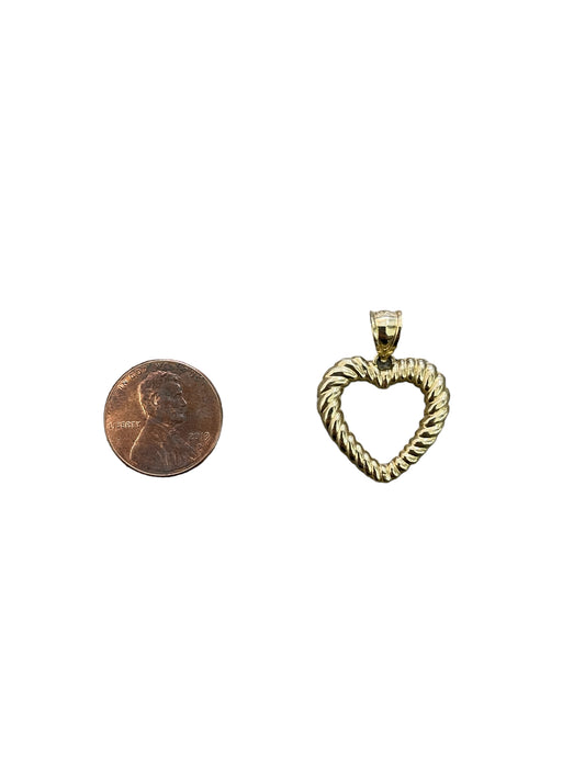 10K Yellow Gold Heart Charm (1.7 Grams)