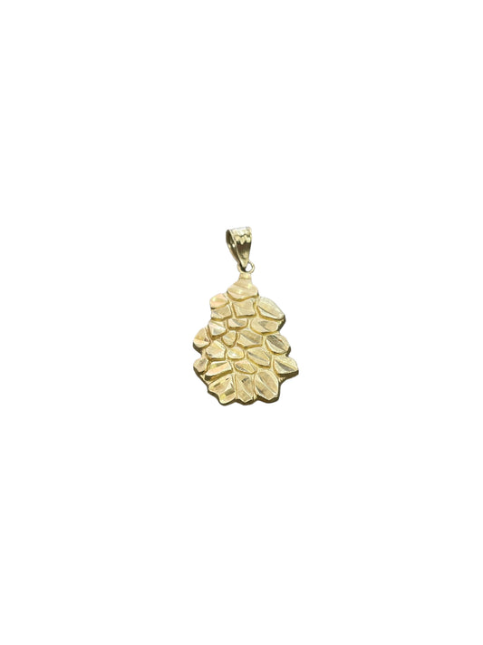 10K Yellow Gold Pine Cone Nugget Charm (2.0 Grams)