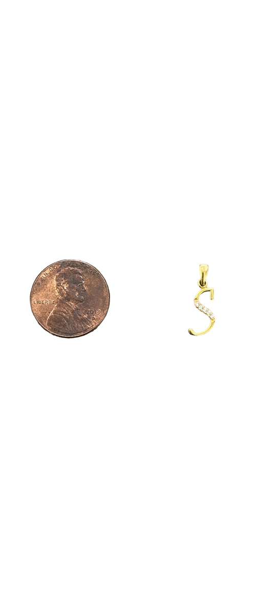 21K Yellow Gold Letter "S" Charm (0.7 Grams)