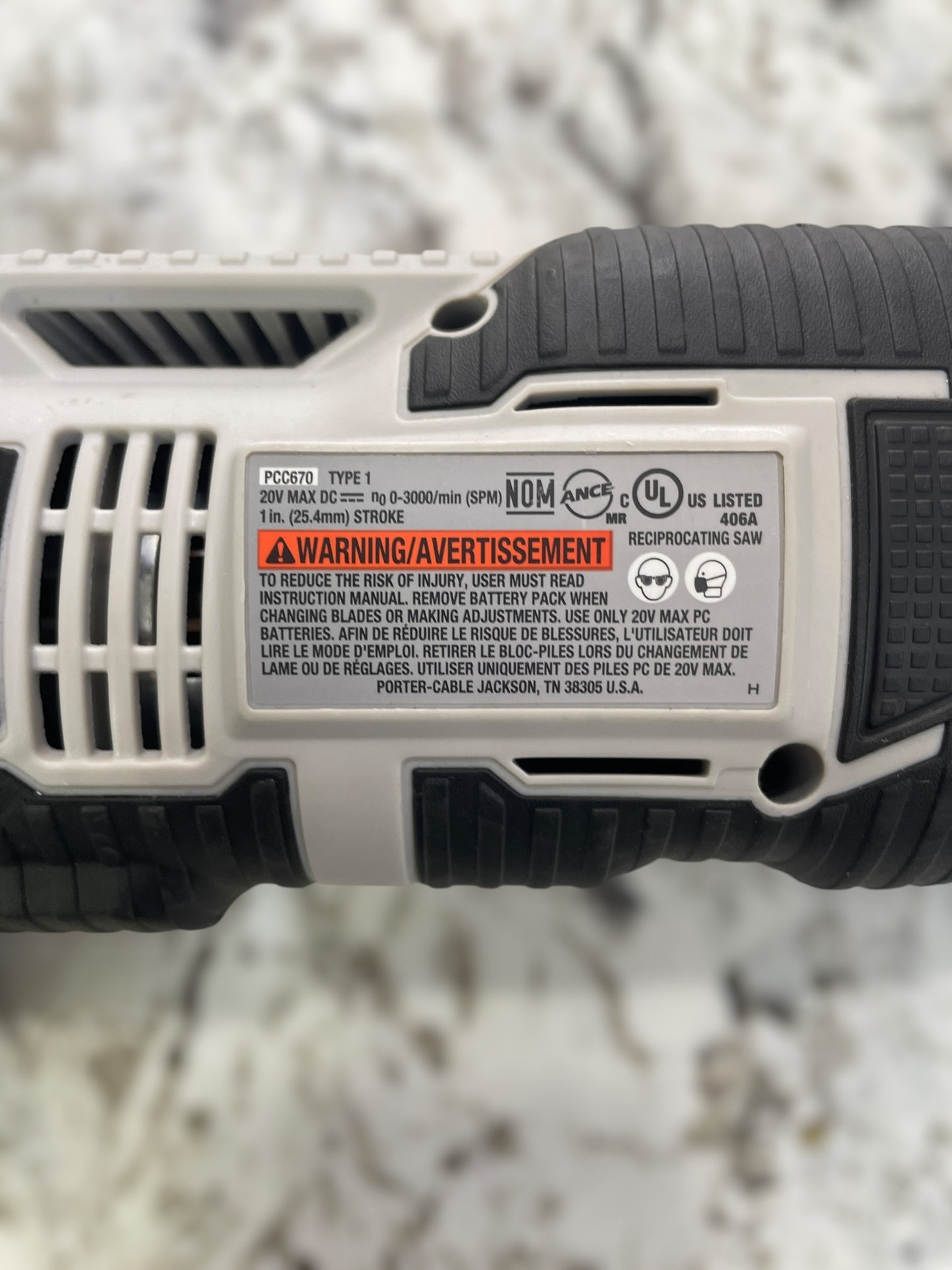 Porter Cable PCC670 Bare Tool (Local pick-up only)