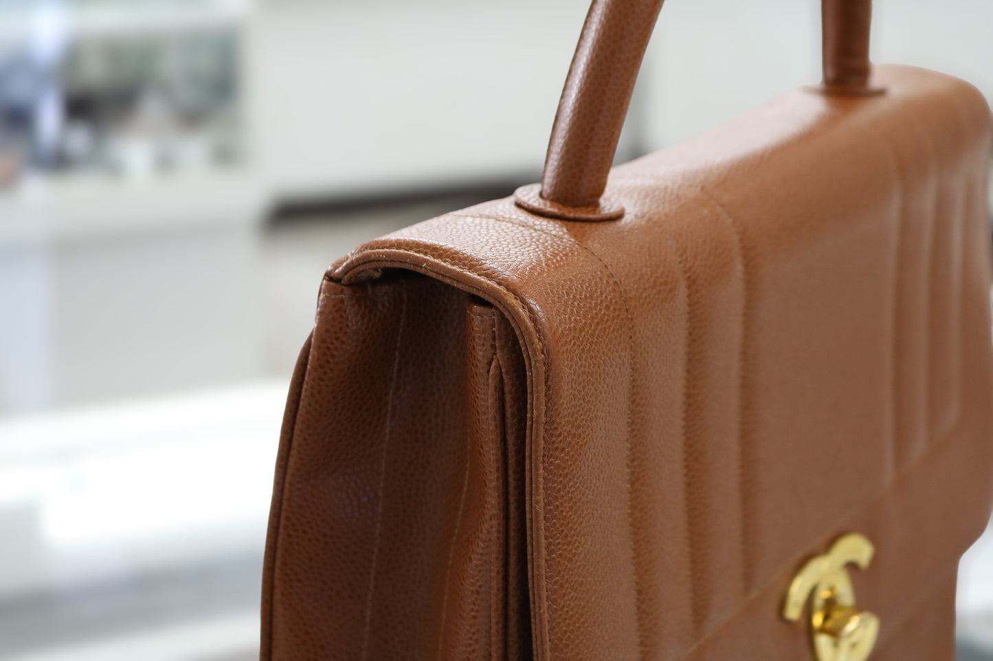 Chanel Brown Caviar Mademoiselle Handbag (Local Pick-up Only)