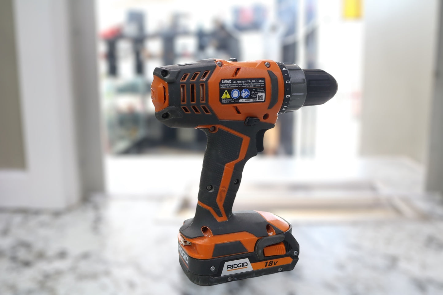 Ridgid Drill Driver R860052 with a Battery