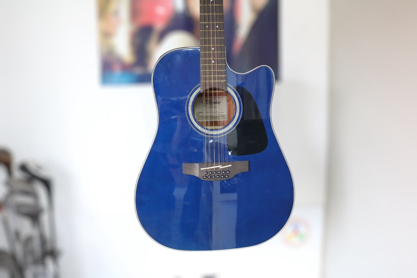 Takamine GD-30CE Blue 12-String Acoustic-Electric Guitar