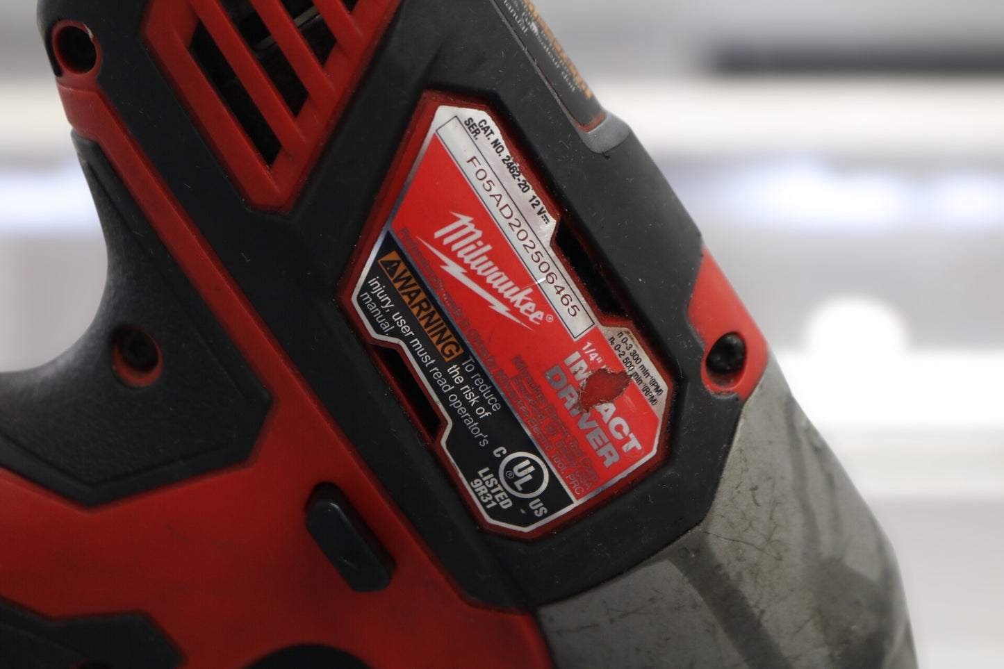 Milwaukee 2462-20 1/4" Hex Impact Drill Driver 12V Tool Only