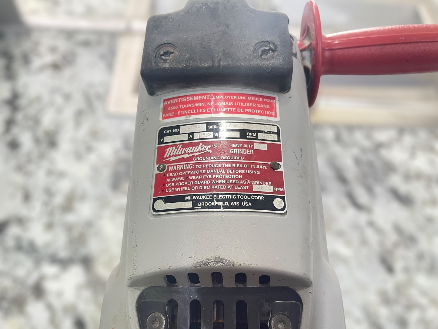 Milwaukee Heavy Duty Grinder 7” Model 6068