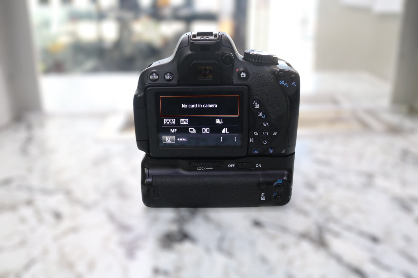 Canon EOS Rebel T4i with Extended Grip