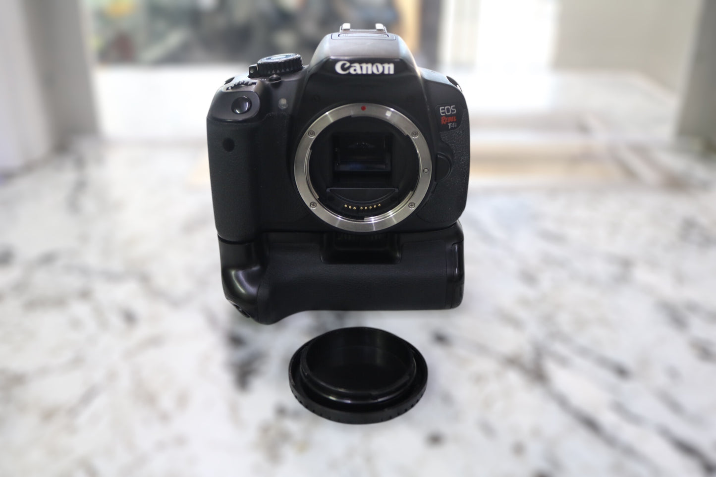 Canon EOS Rebel T4i with Extended Grip