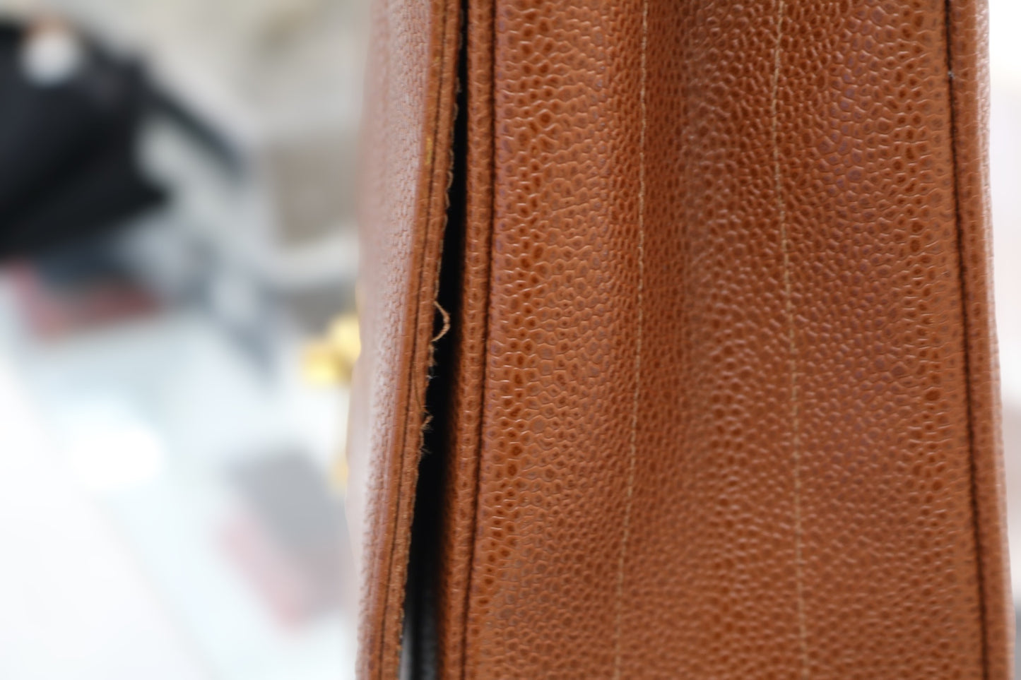 Chanel Brown Caviar Mademoiselle Handbag (Local Pick-up Only)