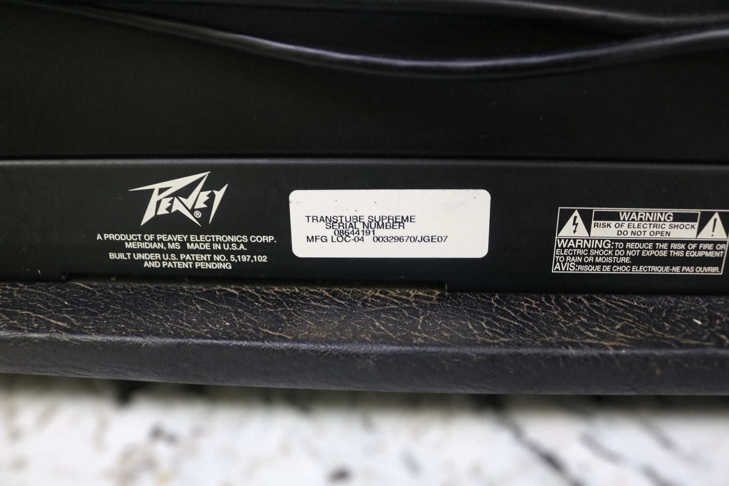 Peavey Supreme 2 Channel TransTube 100 Watt Guitar Amplifier Head Unit (Local Purchase Only)