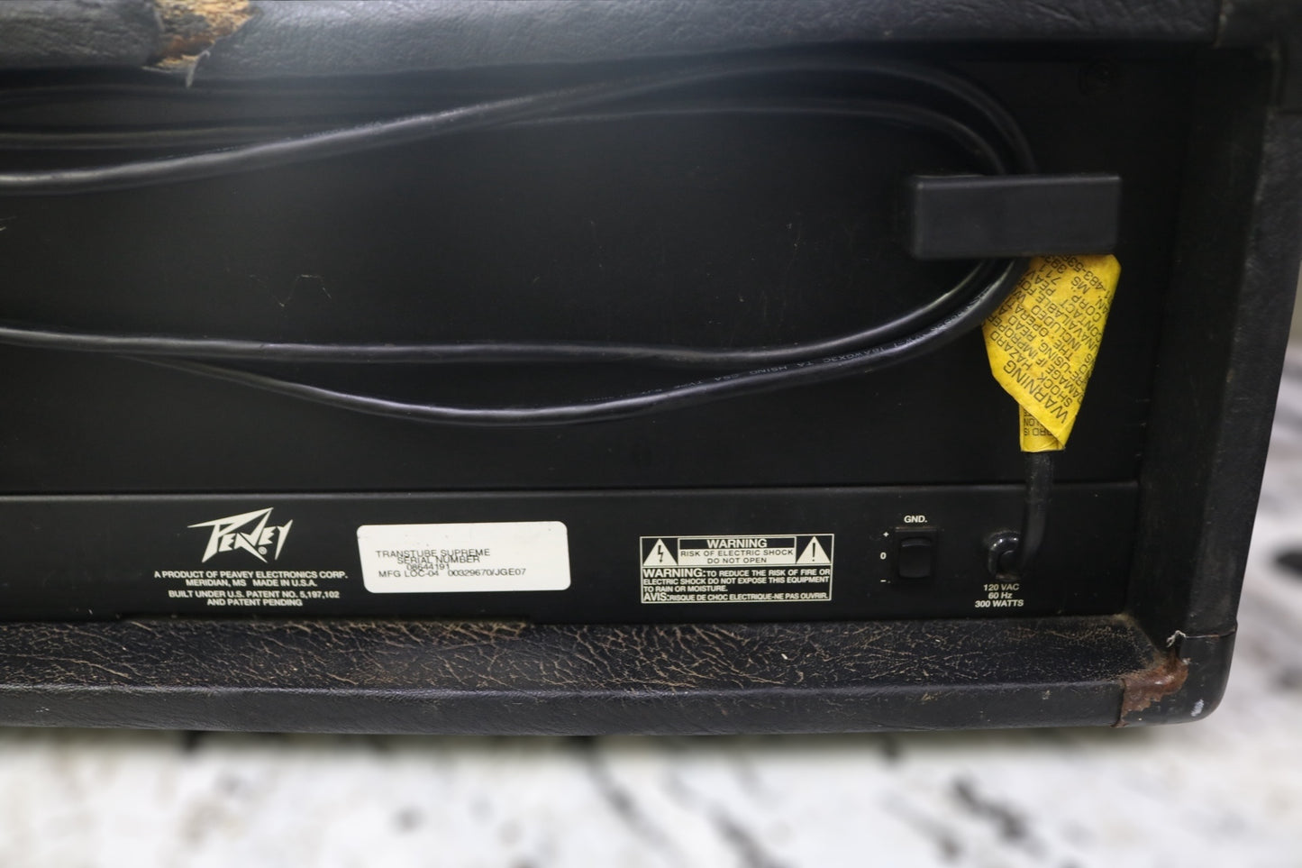 Peavey Supreme 2 Channel TransTube 100 Watt Guitar Amplifier Head Unit (Local Purchase Only)
