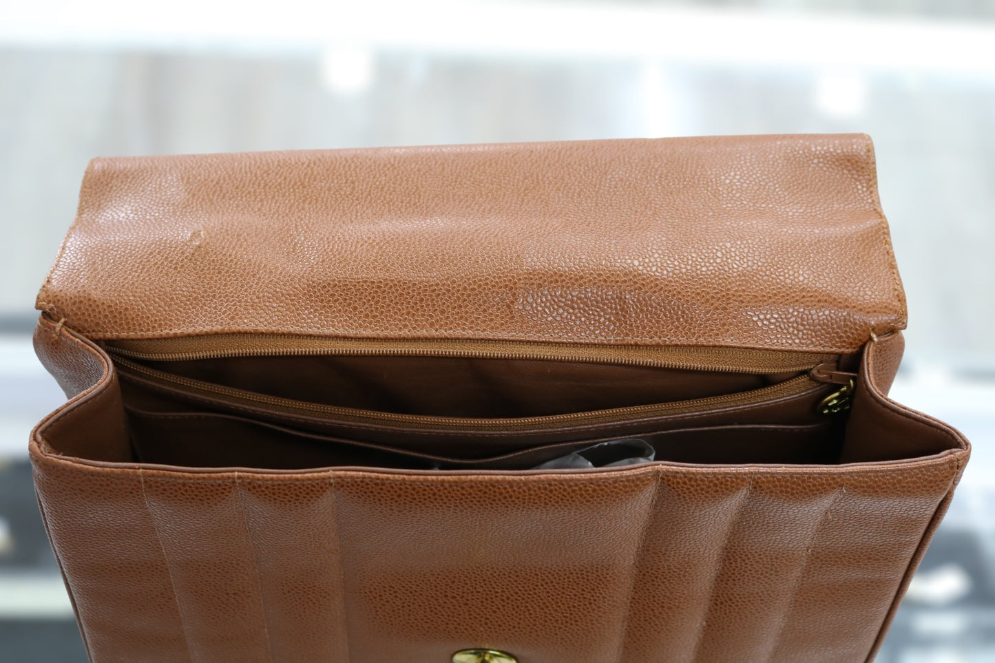 Chanel Brown Caviar Mademoiselle Handbag (Local Pick-up Only)