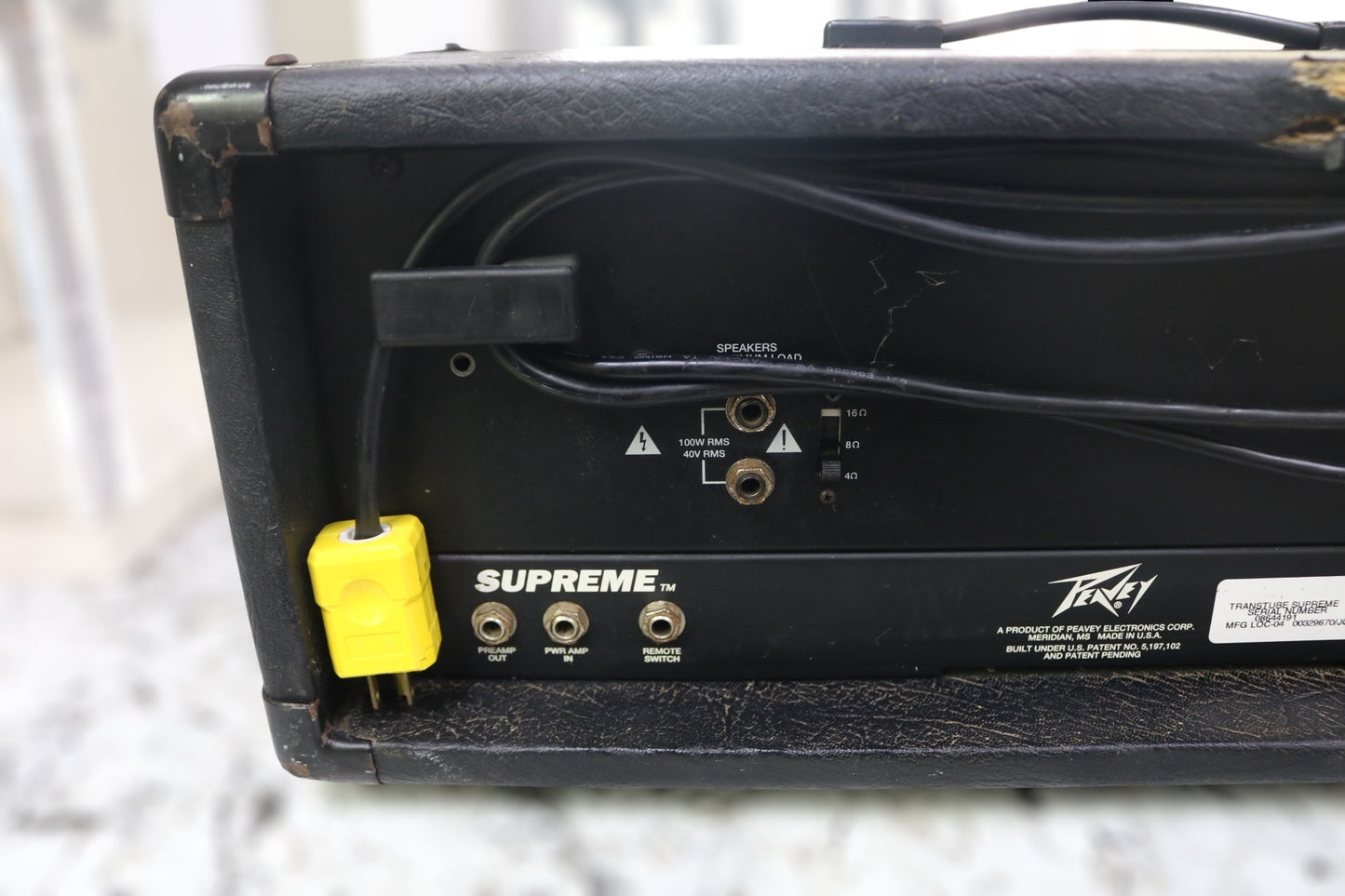 Peavey Supreme 2 Channel TransTube 100 Watt Guitar Amplifier Head Unit (Local Purchase Only)