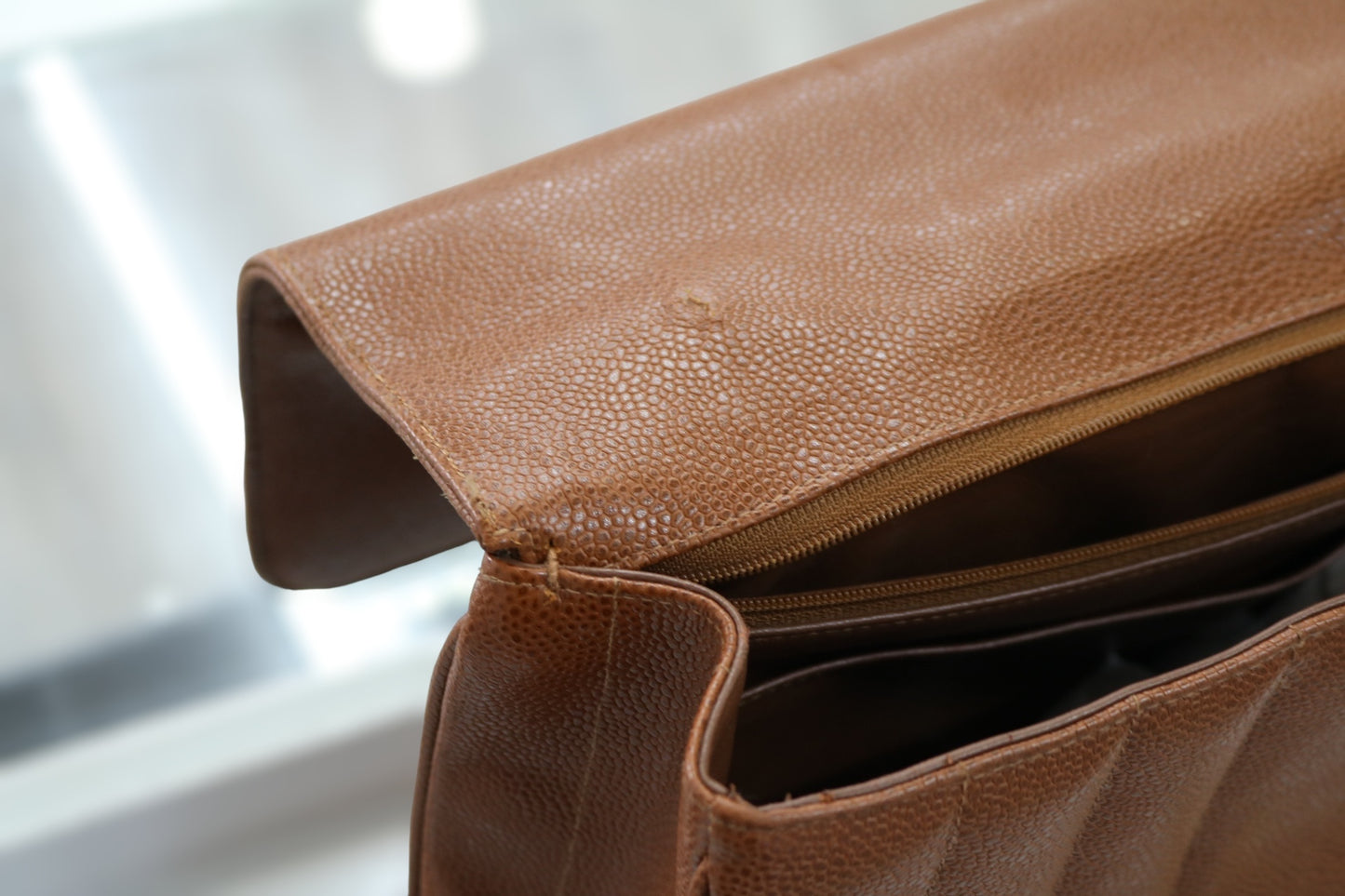 Chanel Brown Caviar Mademoiselle Handbag (Local Pick-up Only)