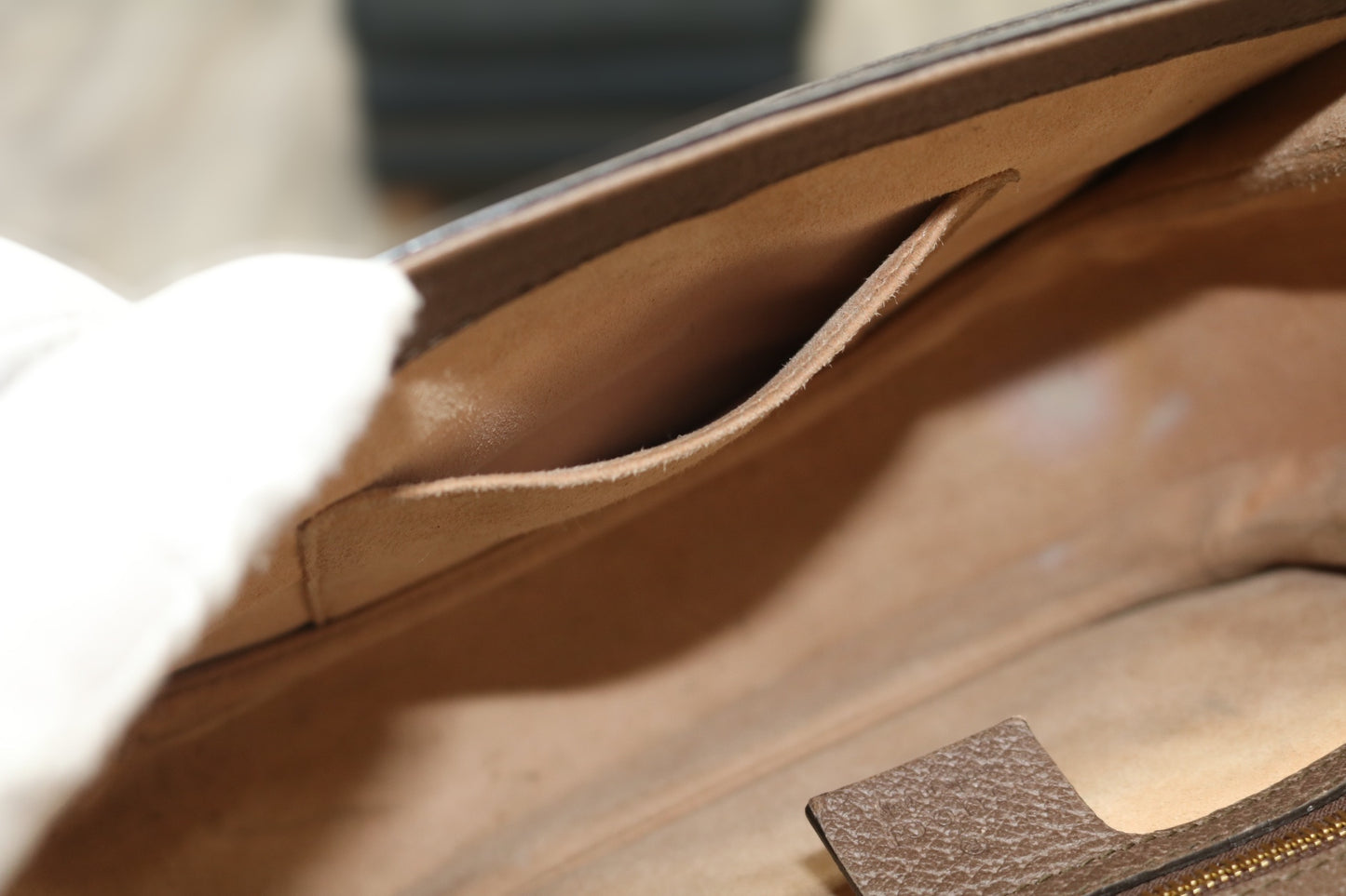 GG Supreme Monogram Web Small Ophidia Flap Messenger Bag