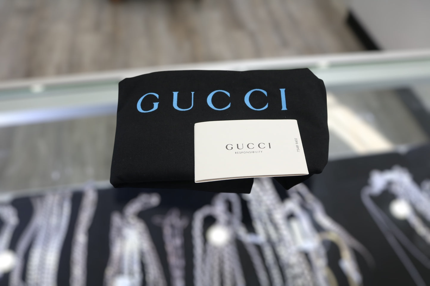 Gucci Ghost Drawstring Backpack Leather "Real" Design