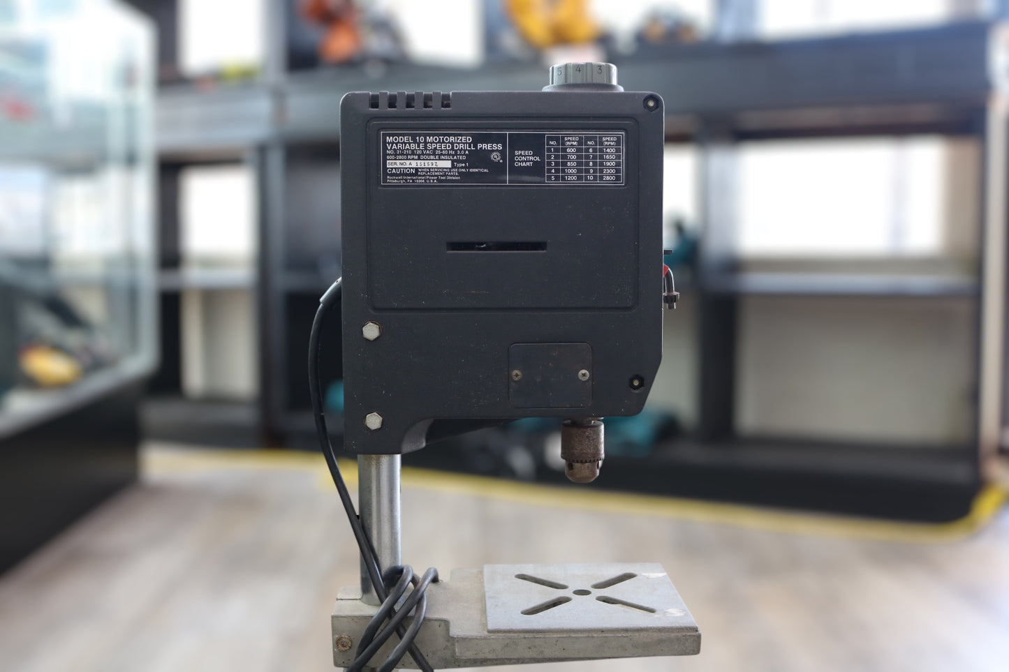 Rockwell Model 10 Motorized Variable Speed Drill Press 3/8