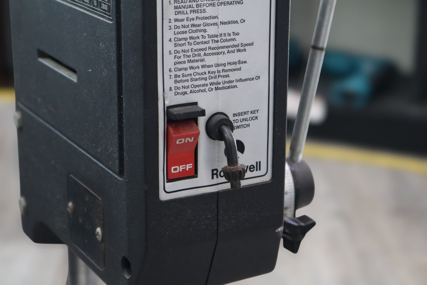 Rockwell Model 10 Motorized Variable Speed Drill Press 3/8