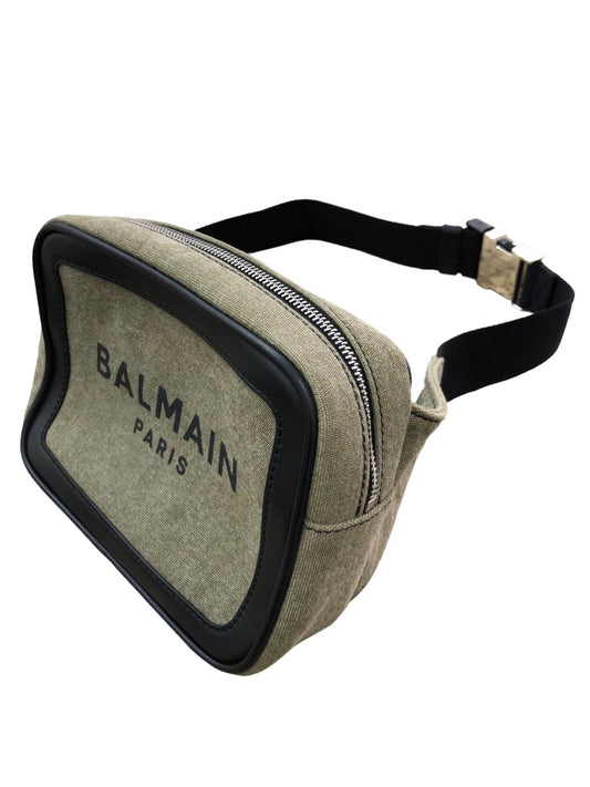 Balmain Paris Olive Belt Bag