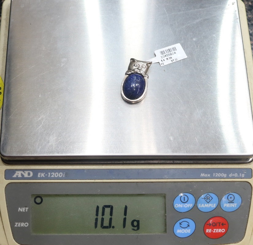 Sterling Silver Fancy Cat Charm (10.1 Grams)