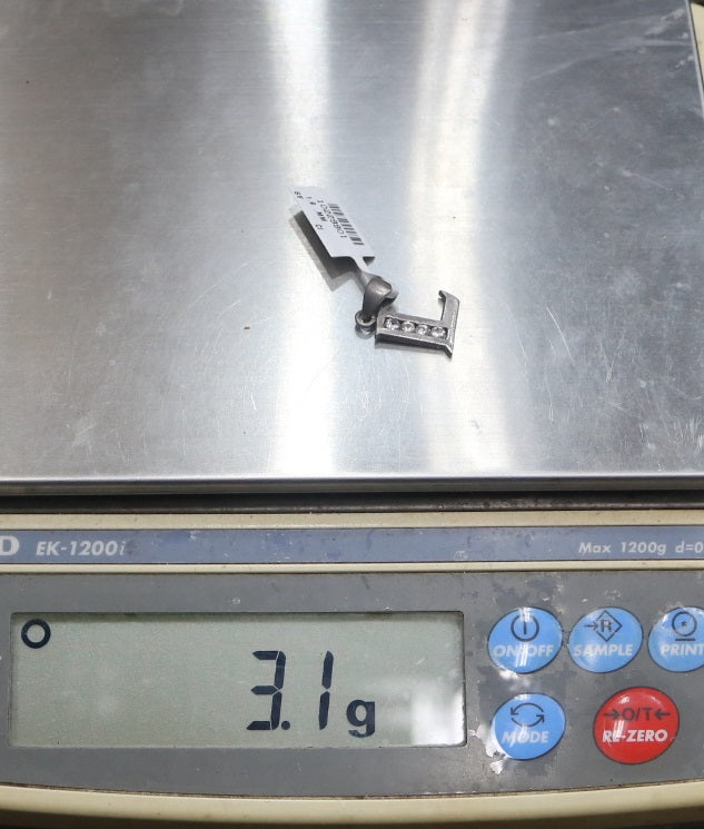 Sterling Silver Letter "L" Charm (3.1 Grams)