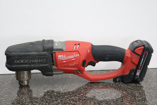 Milwaukee M18 Fuel Hole Hawg 1/2 In Right Angle Drill 2707-20 w/ M18 Red CP 2AH